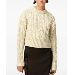 Ami Paris Cable Knit Lurex Sweater Jumper Medium